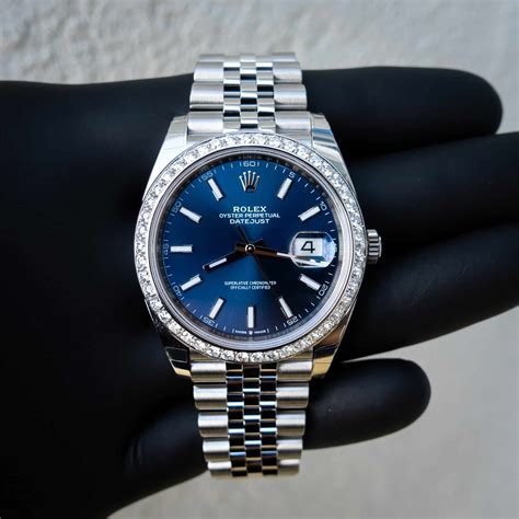 rolex datejust 41 blue smooth bezel jubilee|rolex datejust 41mm grey dial.